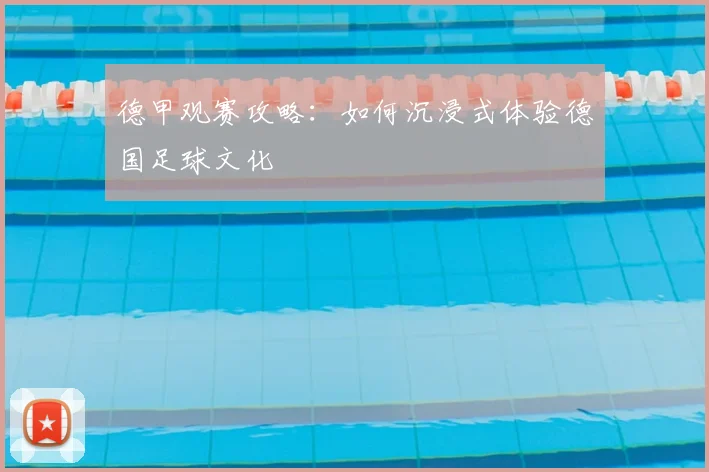 德甲观赛攻略：如何沉浸式体验德国足球文化